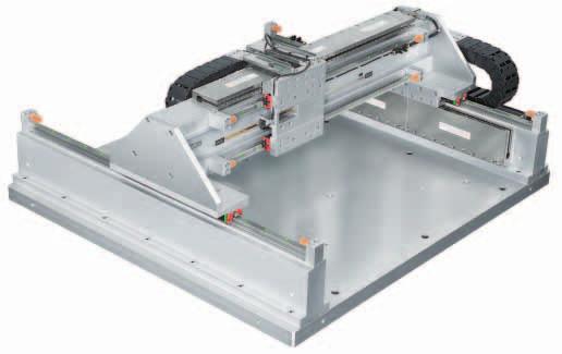 2.13 Gantry Systems The standardized gantry systems of the LMG2A series are systems with one-sided step bearings. The LMG2A-C type has coreless linear motors.