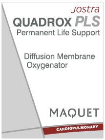 3. Set-up and technical data Oxygenator Quadrox PLS Diffusion membrane Very low pressure drop Woven oxygenation mats De-airing membrane High gas transfer performance No ¼ arterial outlet No
