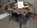 71) Welding Table, Vise and Contents (no grinder) Remaining