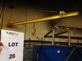 Fume Scrubber System 1/2 ton yellow jib crane attached to wall Lot #26 (Sale Order 26 of