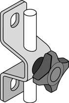 guide rail brackets Reinforced polyamide For use in high temperatures No tools required 29 23 Lc STAINLESS STEEL GUIDE RAIL
