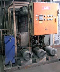 furnace, 3800 KW incoming power transformer, 3400 KW 115 Hz power supply, hydraulic tilt system, water/glycol