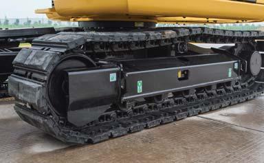 A triple grouser track is available in two width options: 450 mm (17.7 in) and 600 mm (23.6 in). Steel Track with Rubber Pads The 450 mm (17.