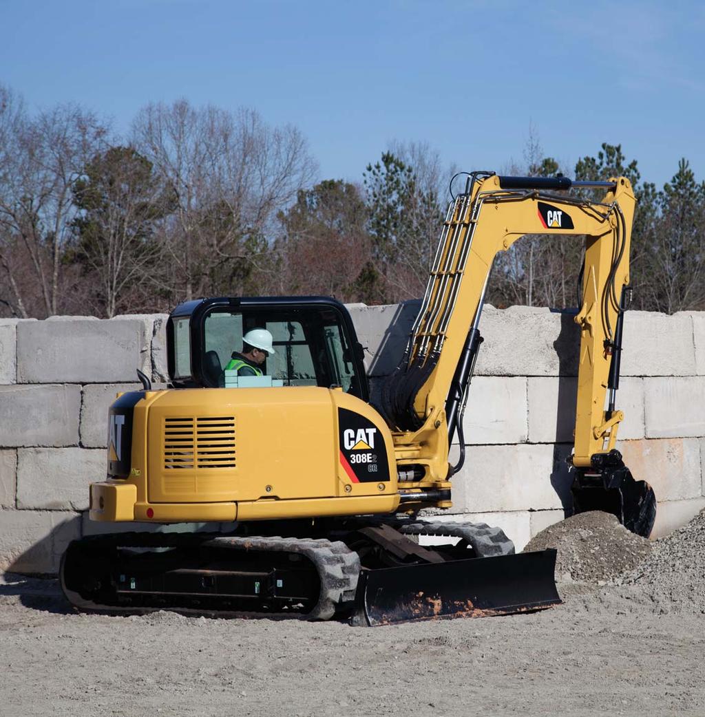 Compact Radius Work in the tightest spaces. Compact Radius The compact radius design gives greater machine versatility and the capability to work within confined areas.