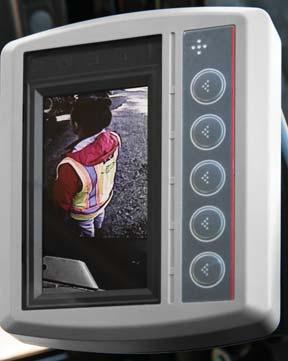 UNLOCK the new features and experience the value of the exclusive COMPASS control panel on the Cat E2 Series compact excavators Rearview Camera Increase operator
