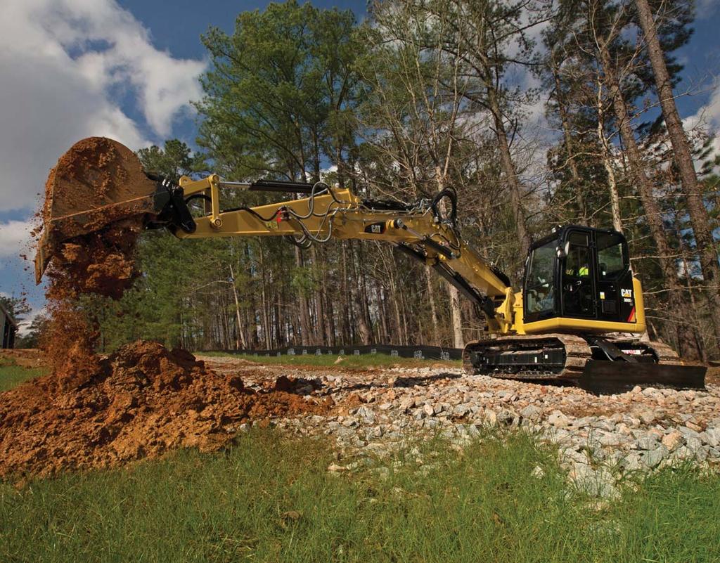 Variable Angle Boom Increased flexibility and versatility. Durable Front Linkage Uptime and service intervals are increased with durable and reliable booms, sticks and linkage pins.