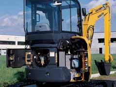 MINI-EXCAVATOR PC30MR-2 STRONG POINTS Engine The KOMATSU engine supplies the required power, keeping the fuel consumption very low.