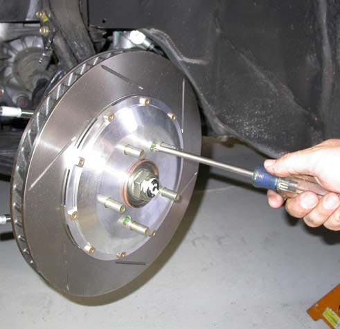 Not cleaning the rotors will severely impact the performance of your new brake system. Warning: Do not skip this step!