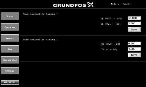controller and that they function correctly. Warning The product must be installed and put into operation by a person authorised by Grundfos.