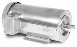 SSE Stainless, Totally Enclosed, B14 Face, B5 Flange, 50 Hz, Encapsulated Encl. 0.37 thru 1.5 kw D80D thru D90C Applications: Food processing, packaging, outdoor and highly corrosive environments.