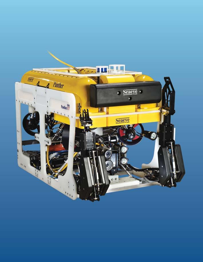 SEAEYE PANTHER-XT The customisable Seaeye Panther-XT is designed as the benchmark for electric work ROVs and challenges heavier and more costly hydraulic vehicles, particularly where deck space is at