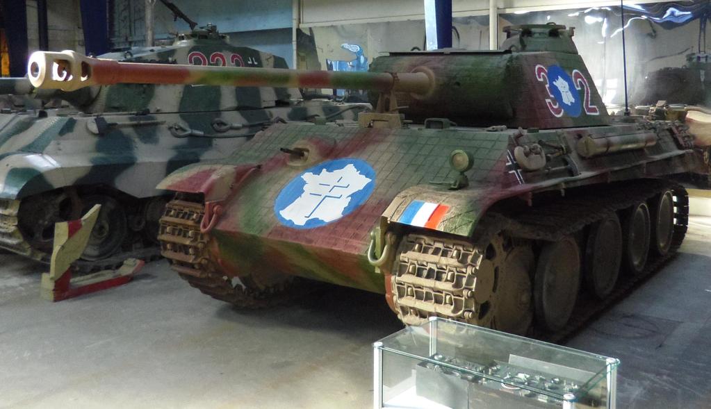 Pierre-Olivier Buan, March 2017 Panther Ausf. G Musée des Blindés, Saumur (France) Fahrgestell number 120790, built by MAN factory at the end of July, 1944 ( gibsonfndr ).