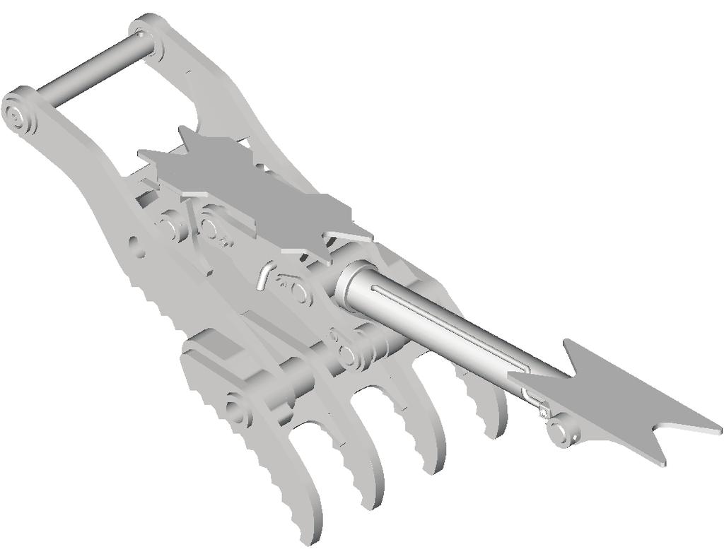 Excavators Progressive Link Hydraulic Multi-Tined Thumb - 180 Standard Rotation - Linkage is self contained (not through stick linkage) - Additional Tine Options Available - Informational Form Must