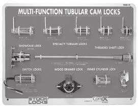 sample boards MULTI-FUNCTION TUBULAR CAM LOCKS MULTI-FUNCTION SINGLE BITTED CAM LOCKS V69B-16 BOARD V69B-16 Board