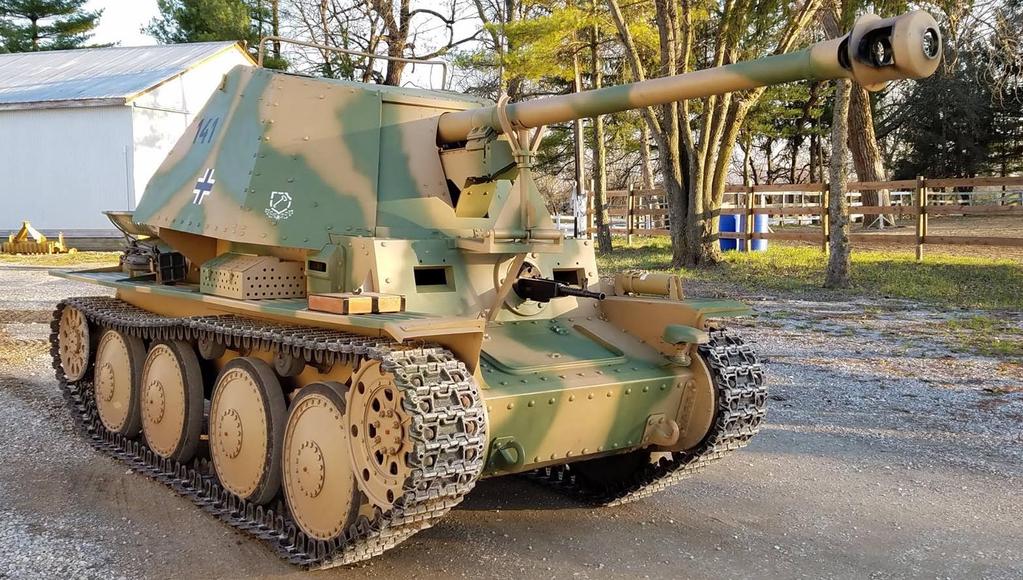Swatman, owner) https://www.facebook.com/thegraebecollection/ Marder III Ausf. H (vis-mod Sav m/43) Bob Graebe Collection, St Louis, MO (USA) The chassis hull number is 90150.