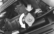 How to Add Coolant to the Radiator 1. You can remove the radiator pressure cap when the cooling system, including the radiator pressure cap and upper radiator hose, is no longer hot.