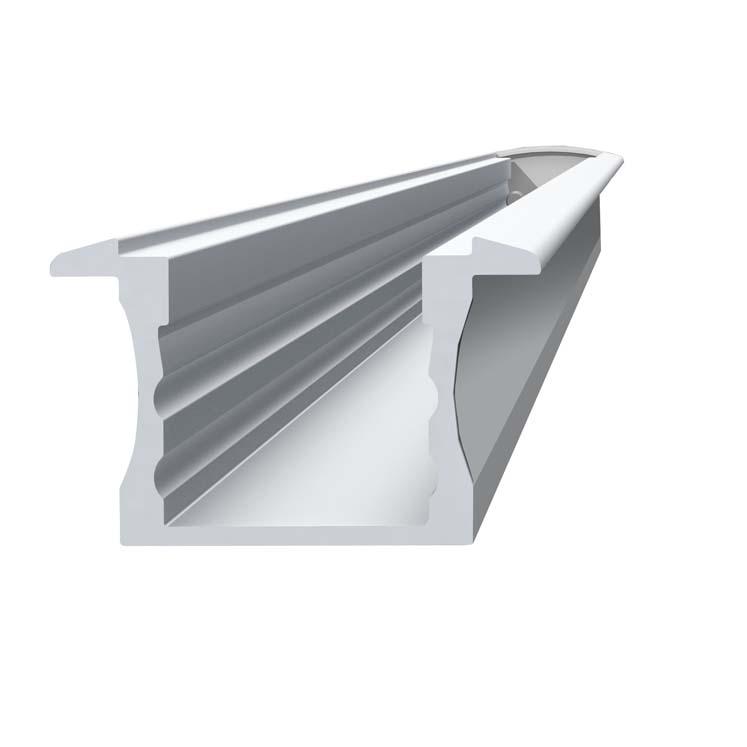 71-0289-54-00 Extruded aluminium profile 2 metres long, without diffuser.