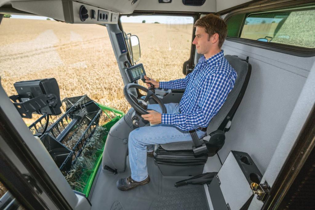 W330/W440 Compact Combines 15 Multi-function handle and control console All important combine functions are managed via the multi-function handle: driving speed and direction, cutting platform