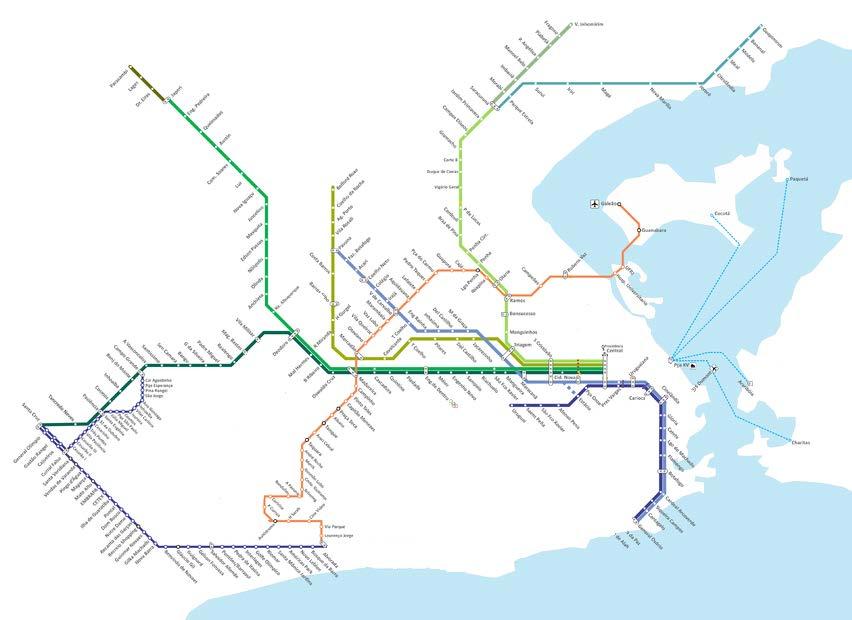 High Capacity Transportation Network - 2014 Train Subway BRT