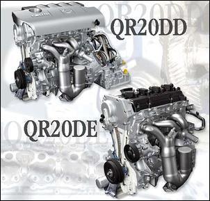 Name QR20DD QR20DE QR25DD QR25DE Type Water-cooled, gasoline, 4-cycle Displacement (cc) 1998 2488 Arrangement and No.