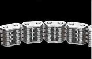 The QR series uses chain drive for the camshafts - belts seem to be going out of fashion. A new design 'silent chain' is used - it has a pitch of 6.35mm (0.