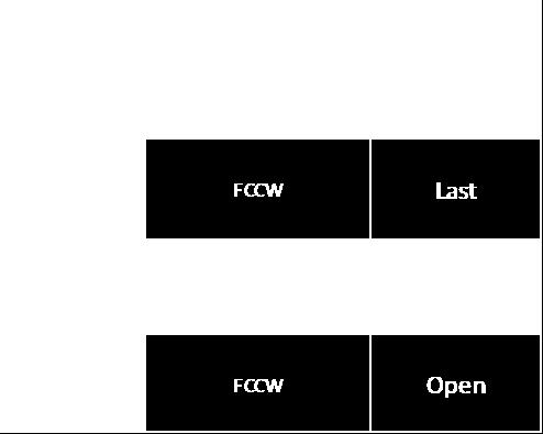 6 shows a FCCW, spring return actuator going from the open position (left) to the fail, or closed, position
