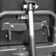 Adjustments Accessories, adjustment Trunk rest Adjusting the width 1. Loosen both locking handles. 2.