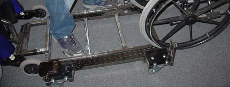 Make sure Jazzy 1122 is connected to wheelchair base for easier loading.