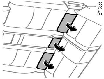 The bars are installed in the seat cushion of each rear seat (vehicles  Child restraint systems using quasi ISO specifications can be fixed to these exclusive fixing bars.