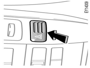 To signal a lane change, move the lever up or down to the pressure point (position 2) and hold it.