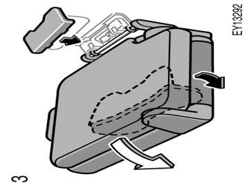3. Pull down the inner leg from the back of the seat cushion. Swing the whole seat down. Then, install the seat lock cover. 4. Raise the seatback while pushing down the seatback angle adjusting lever.