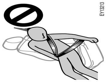 D Sit up straight and well back in the seat, distributing your weight evenly in the seat.