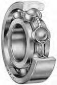 BEARING SELECTION PROCESS BEARING TYPES RADIAL BALL BEARINGS Although radial ball bearings are designed primarily to support a radial load, they perform relatively well under thrust or combined