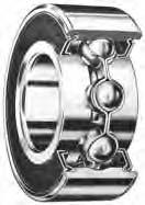 Double-shielded bearings are prelubricated with the correct amount of Timken-suggested ball bearing grease and are designed for applications where relubrication is not required (fig. 162). Fig. 161.