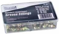 10 per master. Metric Grease Fitting Assortment 8 Piece 6 mm x 1 metric fittings on blister card.