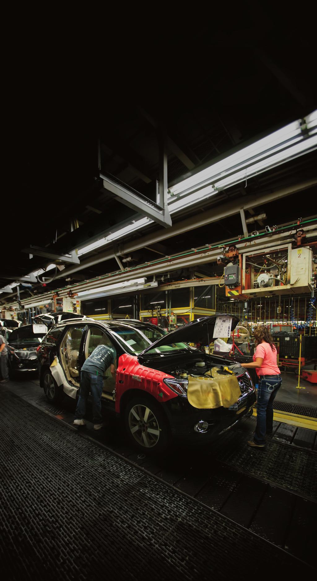 THE TENNESSEE AUTOMOTIVE INDUSTRY THE TENNESSEE AUTOMOTIVE MANUFACTURING SECTOR The Southeast has emerged as the driving force in automotive manufacturing in the United States, and Tennessee is its