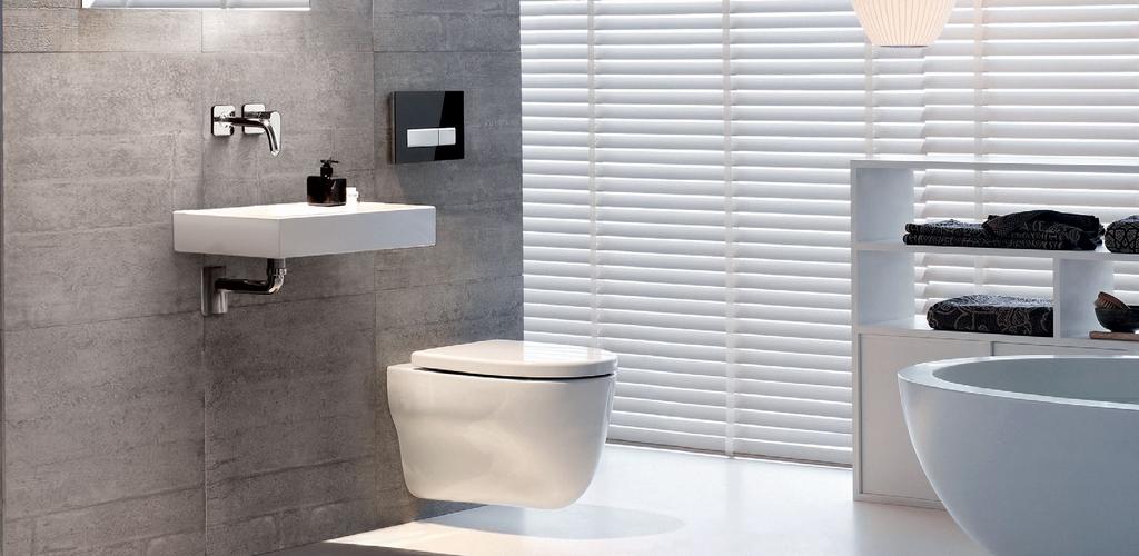 Kappa Under counter concealed cisterns Giving smaller bathrooms the appearance of space with a choice of flexible low