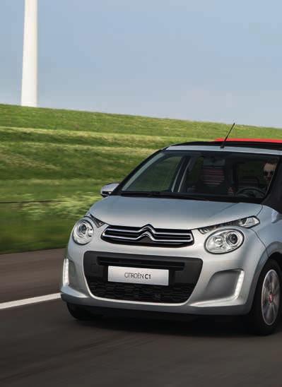 HILL START ASSIST Standard on CITROËN C1, Hill Start Assist holds the car for 2 seconds when you pull away