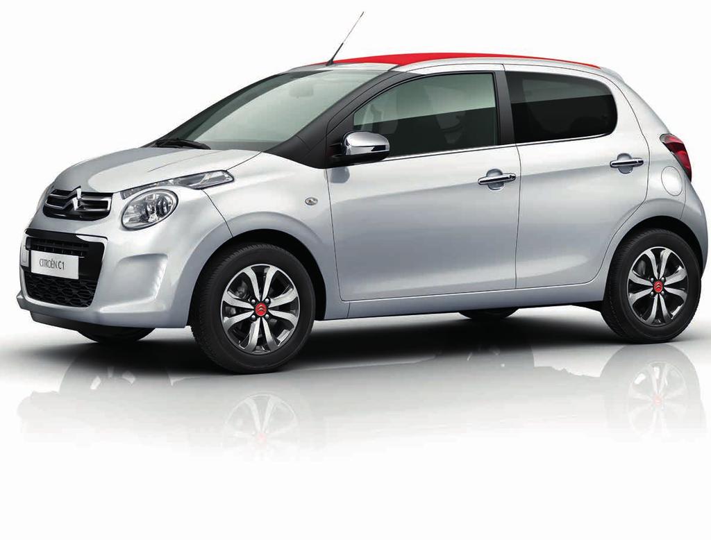 CITROËN C1 6 ESSENTIAL ELEMENTS HEAD-TURNING LOOKS Dynamic profile with a lovable face. PAGES 10-11 THE GREAT AIRSCAPE Embrace the elements with a flexible sliding sunroof.