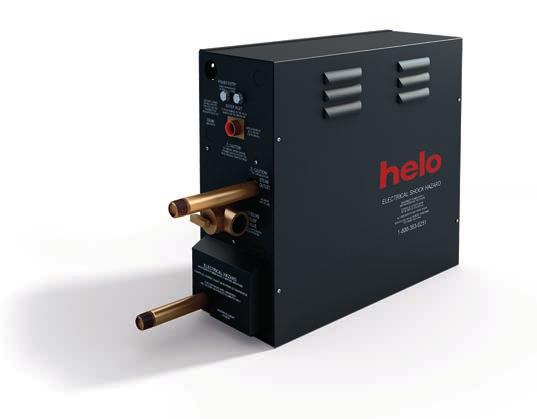 HELO 5 YEAR WARRANTY Helo Steam Generator Although unseen the steam generator is the heart of a Turkish Steam Bath so it s important to use the best.