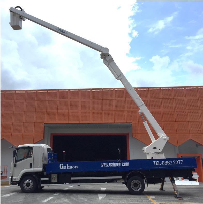 Truck-Mounted Lifts Reach from 24m Capacities up to 227kg Available in telescopic, articulating, and over-centre designs Key Features: Vehicle-mounted