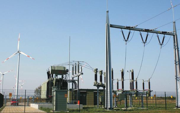 Feeder systems for renewable energies Example 1 Construction 110/20 kv Cottbus Halde substation Wind farm capacity: