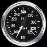 Gauge kit above includes gauge mounting hardware. See pages B9-B11 for matching tachometers and speedometers.