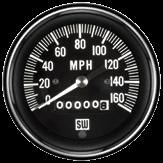 0-160 MPH 3-3/8 Mechanical Odometer N/A 5-85 MPH 3-3/8 Electrical Programmable; Odometer 82623B (Hall Effect)