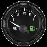 Fuel Level GAUGE Model Scale Ø in Ω Ohms Volts Bezel Type/Sender 82378 Heavy Duty+ E-1/2-F 2-1/16 240-33.5 12 Black See Sender Table 82398 See Fuel Level Senders Table below for commonly used senders.