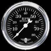 RPM-Hundreds; Black 4, 6, 8-cylinder 82671 Wings 0-3,500 3-3/8 Electrical Polished/ White RPM-Hundreds 82672 Wings 0-3,500