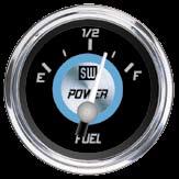 Power Series Instruments GAUGE Part Numbers: Fuel Level GAUGES Model Scale Ø in Ω Ohms Volts 82515 Power Series E-1/2-F 2-1/16 240-33.5 12 82516 Power Series E-1/2-F 2-1/16 240-33.