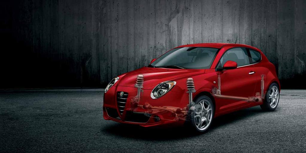 handling The MiTo s suspension system combines maximum safety with maximum driving pleasure.