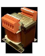 The electrical connection is done via terminal blocks and special mounting for DIN rails is availiable on request MAIN FEATURES OF ELEKTRA CONTROL TRANSFORMERS Highly