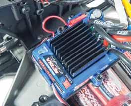 Acceleration is immediate and you can really feel the weight of the supplied Traxxas -cell id Power Cell NiMH battery helping the car dig in.